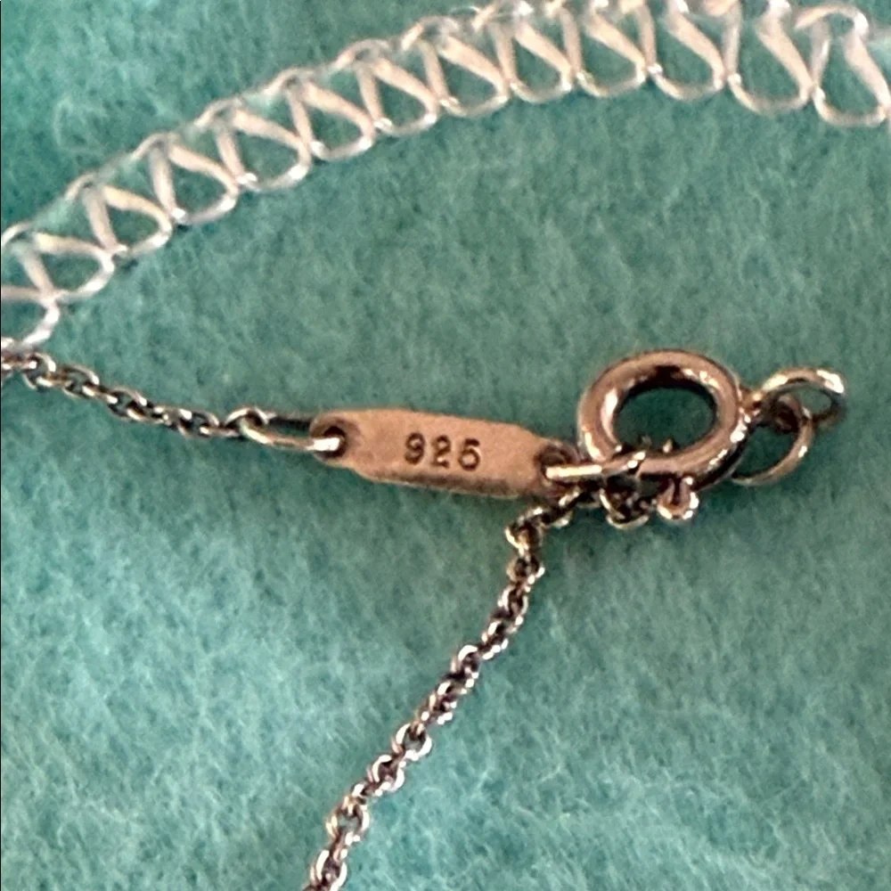 Tiffany & Co. 18K Gold & Sterling Pendant Butterfly Necklace